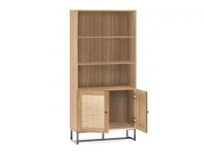 Julian Bowen Julian Bowen Padstow Rattan and Oak 2 Door Bookcase