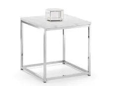 Julian Bowen Julian Bowen Scala Marble Effect and Chrome Lamp Table