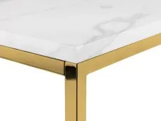 Julian Bowen Julian Bowen Scala Marble Effect and Gold Coffee Table