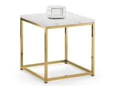 Julian Bowen Julian Bowen Scala Marble Effect and Gold Lamp Table