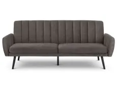 Julian Bowen Julian Bowen Afina Grey Velvet Sofa Bed