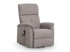 Julian Bowen Julian Bowen Ava Single Motor Taupe Chenille Riser Recliner Chair