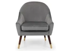 Julian Bowen Julian Bowen Elliot Grey Velvet Armchair