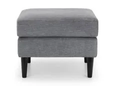 Julian Bowen Julian Bowen Hayward Grey Chenille Footstool