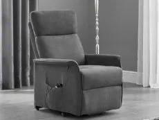 Julian Bowen Julian Bowen Helena Single Motor Charcoal Fabric Riser Recliner Chair