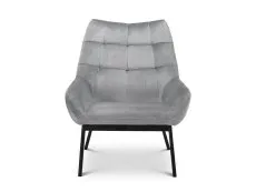 Julian Bowen Julian Bowen Lucerne Grey Velvet Accent Chair