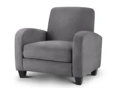 Julian Bowen Julian Bowen Vivo Dusk Grey Chenille Armchair