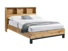 Julian Bowen Julian Bowen Bali Bookcase 4ft6 Double Oak Wooden Bed Frame