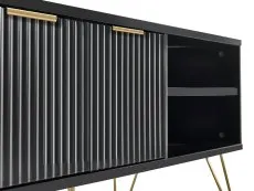 Julian Bowen Julian Bowen Murano Black and Gold 2 Door TV Cabinet