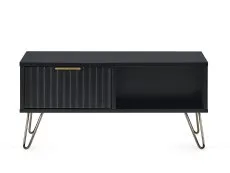 Julian Bowen Julian Bowen Murano Black and Gold 2 Drawer Coffee Table