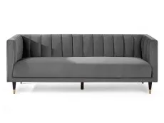 Julian Bowen Julian Bowen Salma Grey Velvet 3 Seater Sofa