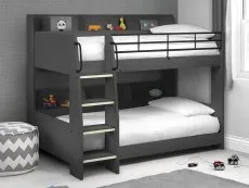 Julian Bowen Julian Bowen Domino 3ft Anthracite Wooden Bunk Bed Frame