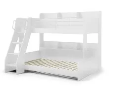 Julian Bowen Julian Bowen Domino 3ft plus 4ft White Wooden Triple Bunk Bed Frame