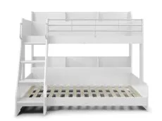 Julian Bowen Julian Bowen Domino 3ft plus 4ft White Wooden Triple Bunk Bed Frame