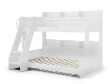 Julian Bowen Julian Bowen Domino 3ft plus 4ft White Wooden Triple Bunk Bed Frame