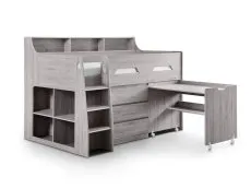 Julian Bowen Julian Bowen Jupiter 3ft Single Grey Oak Mid Sleeper Bed Frame