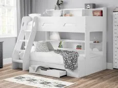 Julian Bowen Julian Bowen Orion 3ft plus 4ft White Wooden Triple Bunk Bed Frame