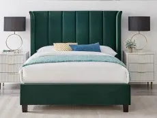 Limelight  Limelight Polaris 4ft6 Double Emerald Green Fabric Bed Frame