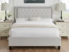 Limelight  Limelight Rhea 4ft6 Double Natural Fabric Bed Frame