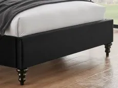 Limelight  Limelight Rosa 4ft6 Double Black Fabric Bed Frame