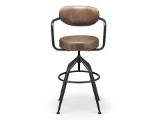 Julian Bowen Julian Bowen Barbican Brown Faux Leather Bar Stool