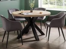 Julian Bowen Julian Bowen Berwick 120cm Oak Dining Table