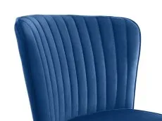 Julian Bowen Julian Bowen Cannes Set of 2 Blue Velvet Dining Chairs