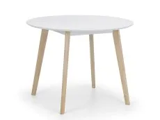 Julian Bowen Julian Bowen Casa 100cm White and Limed Oak Dining Table