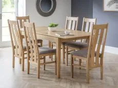 Julian Bowen Julian Bowen Cotswold 140cm Oak Extending Dining Table