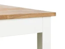 Julian Bowen Julian Bowen Coxmoor 118cm Ivory and Oak Dining Table