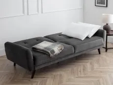 Julian Bowen Julian Bowen Monza Grey Velvet Sofa Bed