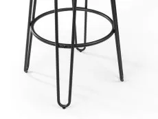 Julian Bowen Julian Bowen Dalston Set of 2 Mocha Elm and Black Bar Stools