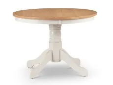 Julian Bowen Julian Bowen Davenport 106cm Ivory and Oak Dining Table