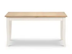 Julian Bowen Julian Bowen Davenport 150cm Ivory and Oak Extending Dining Table