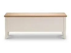 Julian Bowen Julian Bowen Davenport Ivory and Oak Ottoman Storage Bench