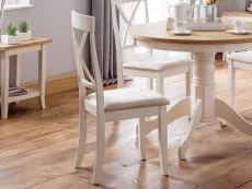 Julian Bowen Julian Bowen Davenport Ivory Dining Chair