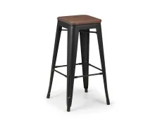 Julian Bowen Julian Bowen Grafton Mocha Elm and Black Bar Stool