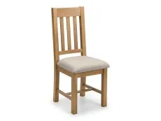 Julian Bowen Julian Bowen Hereford Set of 2 Oak Dining Chairs