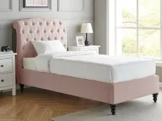 Limelight  Limelight Rosa 3ft Single Pink Fabric Bed Frame