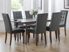 Julian Bowen Julian Bowen Kensington 150cm Walnut Extending Dining Table