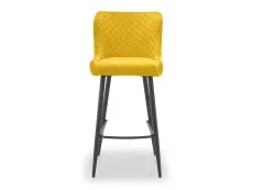 Julian Bowen Julian Bowen Luxe Mustard Velvet Bar Stool