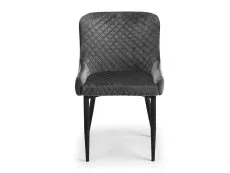 Julian Bowen Julian Bowen Luxe Set of 2 Grey Velvet Dining Chairs