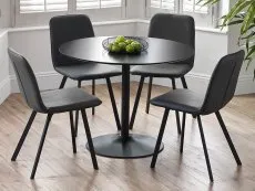 Julian Bowen Julian Bowen Nero 100cm Black Dining Table