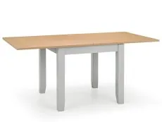 Julian Bowen Julian Bowen Richmond 90cm Grey and Oak Extending Dining Table