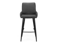 Julian Bowen Soho Black Faux Leather Bar Stool