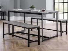 Julian Bowen Julian Bowen Staten 120cm Concrete Effect Dining Table