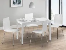 Julian Bowen Julian Bowen Taku 114cm White Dining Table