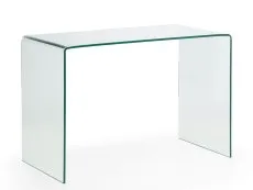 Julian Bowen Amalfi Clear Glass Desk