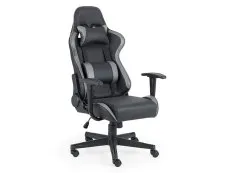 Julian Bowen Julian Bowen Comet Black and Grey Faux Leather Gaming Chair