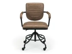 Julian Bowen Julian Bowen Gehry Brown Faux Leather Office Chair